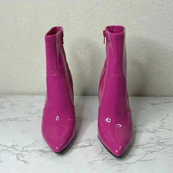 INC Womens Ibrina Faux Leather
Pointed Toe Ankle Boots Pink Size 5 - Picture 5 of 12